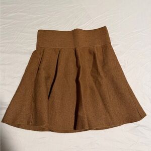 A New Day Elegant Brown Wool Women's Skirt